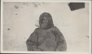 Image of Elmer Ekblaw (?) in furs