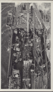 Image of Looking down onto deck from mast