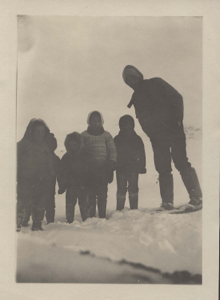 Image: Scientist, West Greenlandic woman, four children