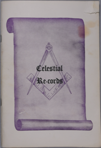 Image: Celestial Records, Free and Accepted Masons (Prince Hall) 1826 to 1951 