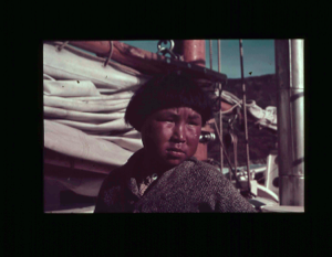 Image: Inuit boy on the BOWDOIN  [purple]