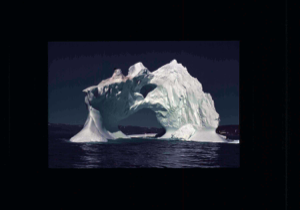 Image: Iceberg with two holes