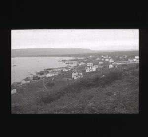 Image of Labrador village (Nain?)  [b&w]