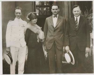 Image of Mrs. Richard E. Byrd and sons, Richard, Thomas and Harry