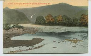 Image of James River and mountain scene