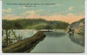 Image: Dam and race, Roanoke Ekectric Railway Co.'s water plant