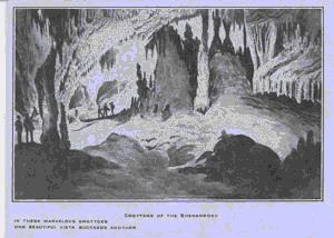 Image of In these marvelous grottoes one beautiful vista succeeds another. Grotoes of the Shenandoah