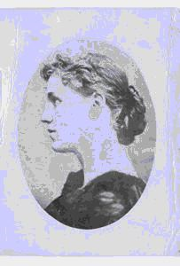 Image: Portrait of young woman, in profile