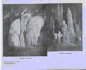 Image: Grand Glacier; Pierian Spring - Grottoes of the Shenandoah