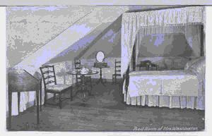 Image: Martha Washington's bedroom, Mount Vernon