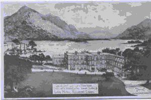 Image of Eagle's Nest and Tore Mountains, MacCartie Mor's Castle and Lake Hotel