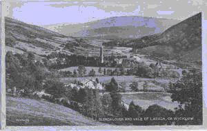 Image: Aerial view of Glendalough vale and Laragh