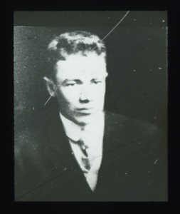 Image: Portrait: Young man in dress suit [George Borup?]