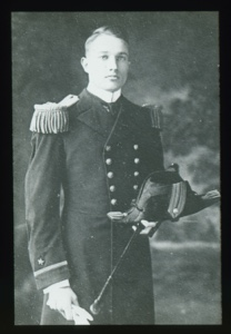 Image: Portrait: Man in naval dress uniform, standing