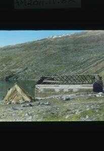 Image: Borup Lodge under construction. Tupik in foreground