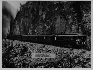 Image: [Train] climbing White Pass. Yukon River Circle Tour