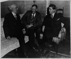 Image of Major General Adolphus W. Greely, Dr. H.B. Maris and Captain Flavel M. Williams ...