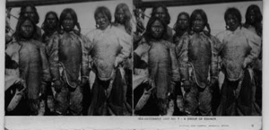 Image of Group of Eskimos [Inuit] [men, aboard]