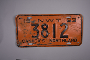 Image: automobile license plate #3812, NWT, 