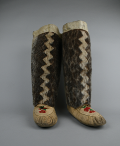Image: Sealskin Boots with Appliqué Zig-Zag