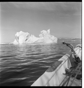 Image: Iceberg seen over rail