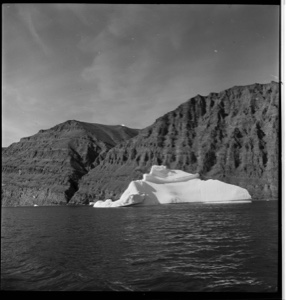 Image of Iceberg by mountain