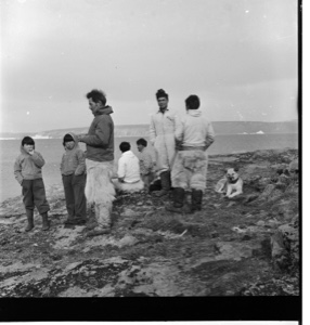 Image: Eskimo [Inuit] men and boys of Herbert Island