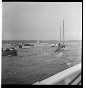 Image: Flotilla scene at BOWDOIN's departure 