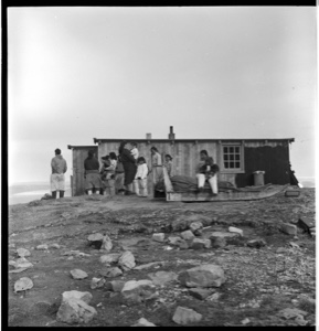 Image: Group of Polar Eskimos [Inughuit] by house