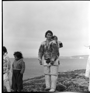 Image of Eskimo [Inuit] mother and three children
