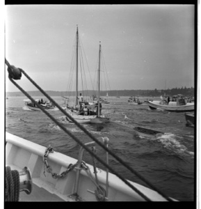 Image: Flotilla scene at BOWDOIN's departure 