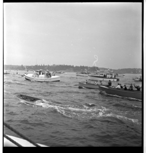 Image of Flotilla scene at BOWDOIN's departure 