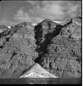 Image: Glacial foot on coastal mountain