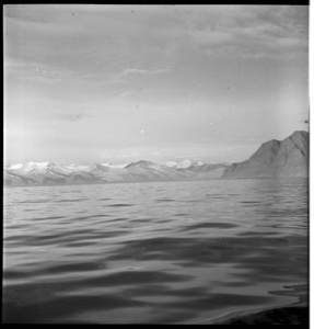 Image of Distant snow-covered mountains of Ellesmere Island