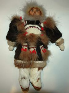 Image of Doll with Sealskin Face
