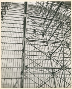 Image: Man climbing in antenna superstructure