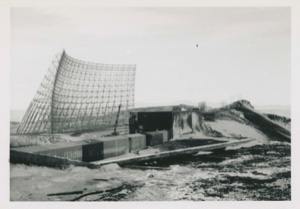 Image of Antenna and foreground buildings, Thule AFB