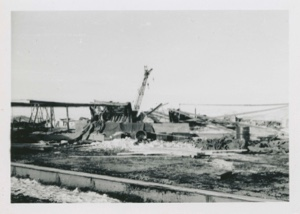 Image of "Storage yard after storm", Thule AFB