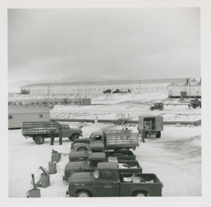 Image of Several trucks at Thule AFB