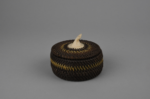 Image: Baleen Basket with Whale Tail Finial