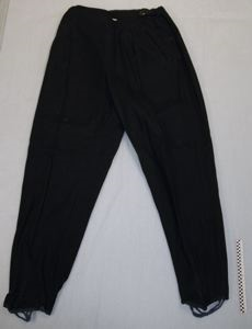 Image of Pair of black wool pants