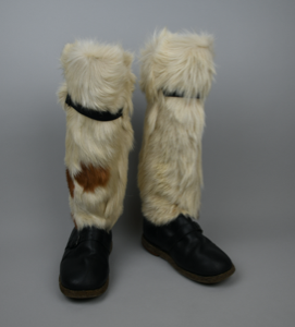 Image: Pair of dog fur boots