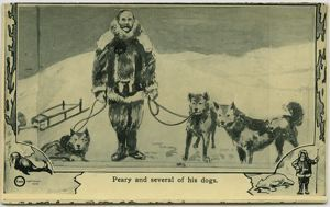 Image: Commander Peary and dogs