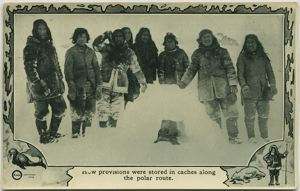 Image of Provisions stored along polar route