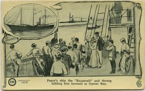 Image: Peary's Departure on Steamer Roosevelt