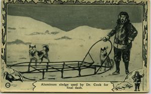 Image of  Aluminum Sledge Used by Dr. Cook