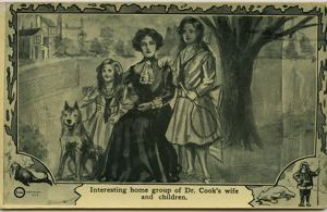 Image of Dr. Cook's wife and children