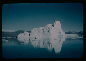 Image: Iceberg on the water off the coast.