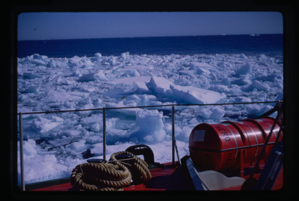 Image: Drift ice seen from the deck of the HERO
