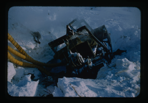Image of D-4 Tractor Frozen in Ice-Island